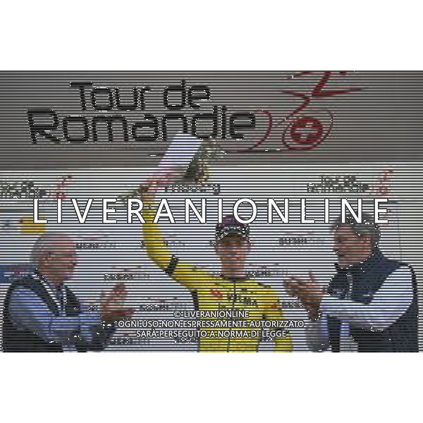 30-04-2025 Tour De Romandie; Tappa 01 Munchenstein - Fribourg; 2025, Visma - Lease A Bike; Brennan, Matthew; Fribourg; ©SIROTTI - AGENZIA ALDO LIVERANI SAS