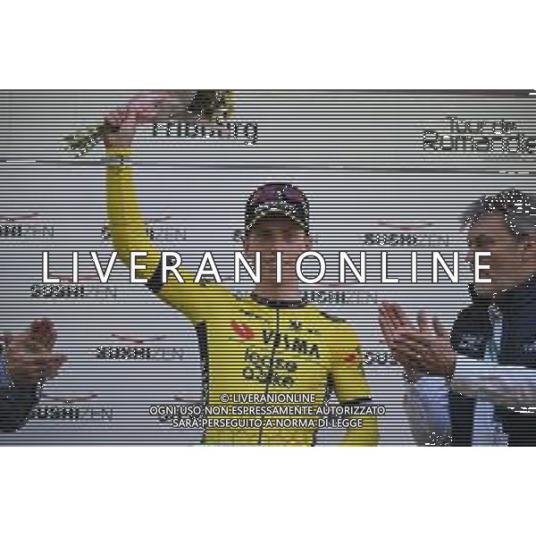 30-04-2025 Tour De Romandie; Tappa 01 Munchenstein - Fribourg; 2025, Visma - Lease A Bike; Brennan, Matthew; Fribourg; ©SIROTTI - AGENZIA ALDO LIVERANI SAS