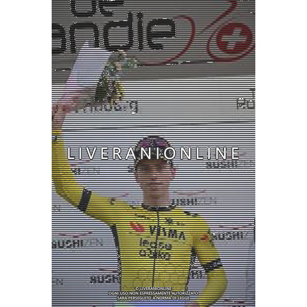 30-04-2025 Tour De Romandie; Tappa 01 Munchenstein - Fribourg; 2025, Visma - Lease A Bike; Brennan, Matthew; Fribourg; ©SIROTTI - AGENZIA ALDO LIVERANI SAS