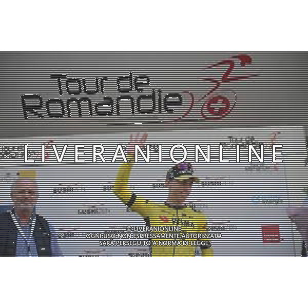 30-04-2025 Tour De Romandie; Tappa 01 Munchenstein - Fribourg; 2025, Visma - Lease A Bike; Brennan, Matthew; Fribourg; ©SIROTTI - AGENZIA ALDO LIVERANI SAS