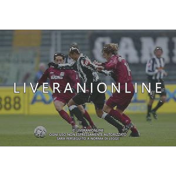 DIG- JUVENTUS - REGGINA CAMPIONATO CALCIO SERIE A 12 GENNAIO 2003 - RISULTATO 5-0 NELLA FOTO DAVID TREZEGUET E IVAN FRANCESCHINI AGENZIA ALDO LIVERANI SAS