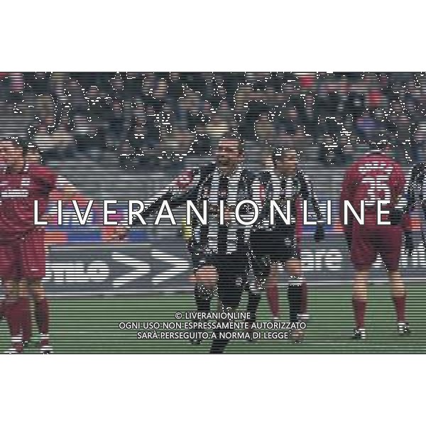 DIG- JUVENTUS - REGGINA CAMPIONATO CALCIO SERIE A 12 GENNAIO 2003 - RISULTATO 5-0 NELLA FOTO ESULTANZA DOPO IL GOL DI ANTONIO CONTE AGENZIA ALDO LIVERANI SAS