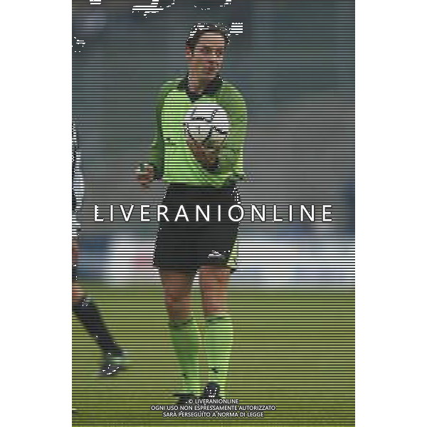 DIG- JUVENTUS - REGGINA CAMPIONATO CALCIO SERIE A 12 GENNAIO 2003 - RISULTATO 5-0 NELLA FOTO L’ARBITRO MATTEO TREFOLONI AGENZIA ALDO LIVERANI SAS