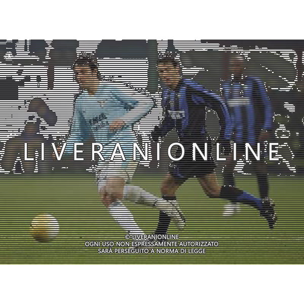 Milano 02/02/2006 coppa italia TIM 2005/06 inter-lazio 1:0 nella foto oddo e kily gonzalez ph marco luzzani/ag aldo liverani s.a.s.