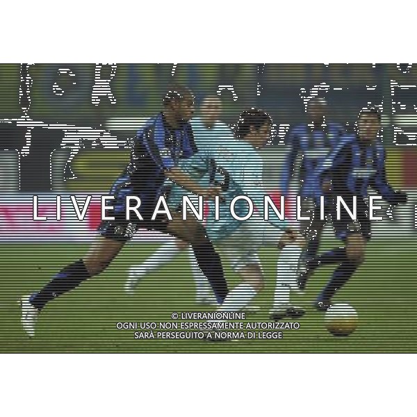 Milano 02/02/2006 coppa italia TIM 2005/06 inter-lazio 1:0 nella foto adriano e oddo ph marco luzzani/ag aldo liverani s.a.s.