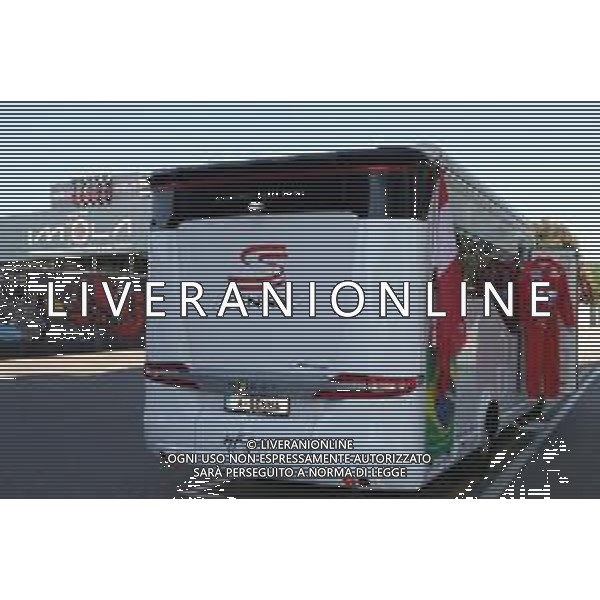 IMOLA 01 05 2025 AUTODROMO ENZO E DINO FERRARI l\'Ayrton Day, la giornata istituita per rendere omaggio alla memoria di Ayrton Senna e di Roland Ratzenberger.NELLA FOTO UN CAMPER DEDICATO A AYRTON SENNA ©SANNA - AGENZIA ALDO LIVERANI SAS