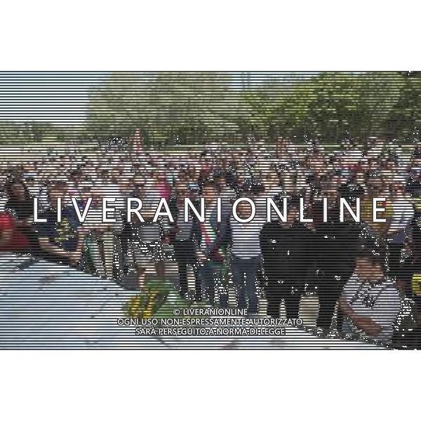 IMOLA 01 05 2025 AUTODROMO ENZO E DINO FERRARI COMMEMORAZIONE PER AYRTON SENNA E ROLAND RATZENBERGER MORTI A IMOLA 1994 foto gianni sanna-ag aldo liveraani sas