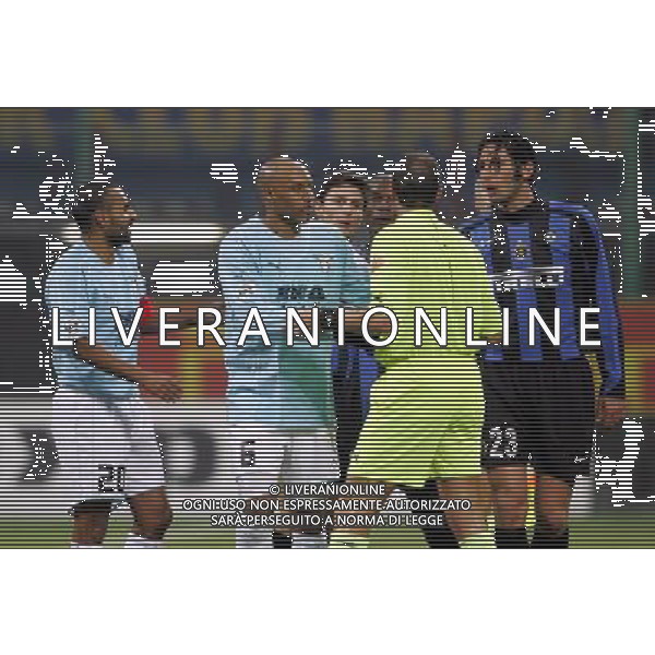 Milano 02/02/2006 coppa italia TIM 2005/06 inter-lazio 1:0 nella foto discussioni ph marco luzzani/ag aldo liverani s.a.s.