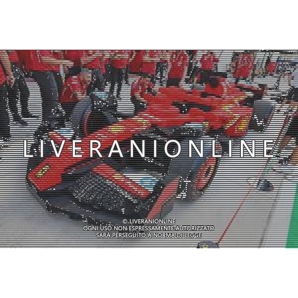 A Ferrari lego car in the pits. 01.05.2025. Formula 1 World Championship, Rd 6, Miami Grand Prix, Miami, Florida, USA, Preparation Day. - www.xpbimages.com, EMail: requests@xpbimages.com © Copyright: Batchelor / XPB Images ONLY ITALY-AG ALDO LIVERANI SAS