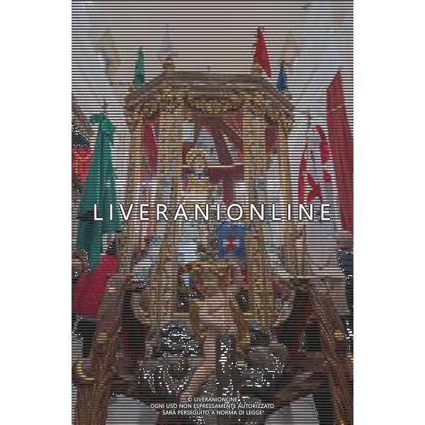 1-5-2025. Cagliari, 369° festa Sant\'Efisio Martire. La festa, si svolge ogni anno il 1 Maggio ininterrottamente dal 1657, anno in cui il Santo fece cessare l\'epidemia della peste arrivata in Sardegna. I fedeli e i gruppi folk sardi, ripercorrono i luoghi del martirio. Foto Salvatore Moi/Agenzia Aldo Liverani s.as.- AGENZIA ALDO LIVERANI SAS