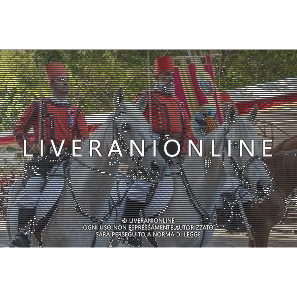 1-5-2025. Cagliari, 369° festa Sant\'Efisio Martire. La festa, si svolge ogni anno il 1 Maggio ininterrottamente dal 1657, anno in cui il Santo fece cessare l\'epidemia della peste arrivata in Sardegna. I fedeli e i gruppi folk sardi, ripercorrono i luoghi del martirio. Foto Salvatore Moi/Agenzia Aldo Liverani s.as.- AGENZIA ALDO LIVERANI SAS