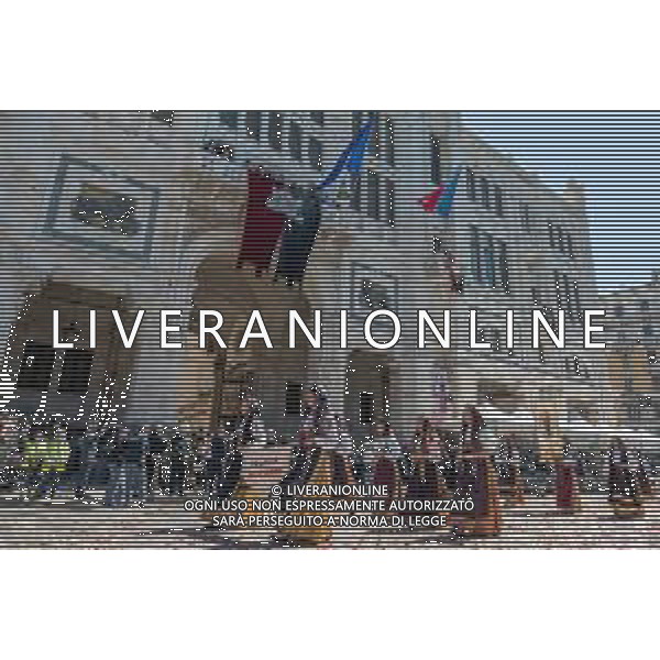 1-5-2025. Cagliari, 369° festa Sant\'Efisio Martire. La festa, si svolge ogni anno il 1 Maggio ininterrottamente dal 1657, anno in cui il Santo fece cessare l\'epidemia della peste arrivata in Sardegna. I fedeli e i gruppi folk sardi, ripercorrono i luoghi del martirio. Foto Salvatore Moi/Agenzia Aldo Liverani s.as.- AGENZIA ALDO LIVERANI SAS