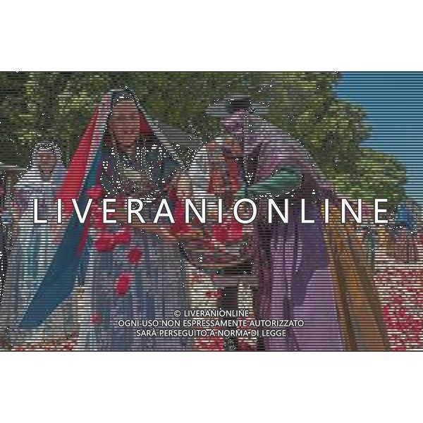 1-5-2025. Cagliari, 369° festa Sant\'Efisio Martire. La festa, si svolge ogni anno il 1 Maggio ininterrottamente dal 1657, anno in cui il Santo fece cessare l\'epidemia della peste arrivata in Sardegna. I fedeli e i gruppi folk sardi, ripercorrono i luoghi del martirio. Foto Salvatore Moi/Agenzia Aldo Liverani s.as.- AGENZIA ALDO LIVERANI SAS