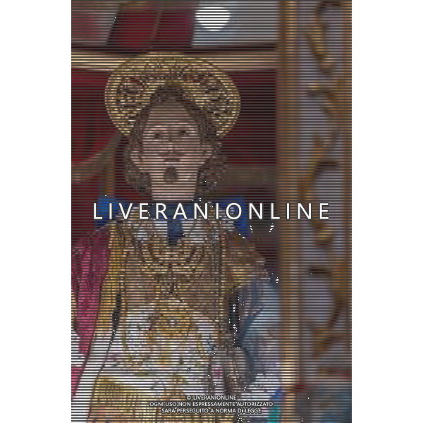 1-5-2025. Cagliari, 369° festa Sant\'Efisio Martire. La festa, si svolge ogni anno il 1 Maggio ininterrottamente dal 1657, anno in cui il Santo fece cessare l\'epidemia della peste arrivata in Sardegna. I fedeli e i gruppi folk sardi, ripercorrono i luoghi del martirio. Foto Salvatore Moi/Agenzia Aldo Liverani s.as.- AGENZIA ALDO LIVERANI SAS