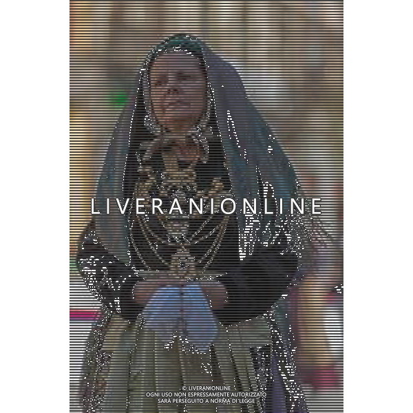 1-5-2025. Cagliari, 369° festa Sant\'Efisio Martire. La festa, si svolge ogni anno il 1 Maggio ininterrottamente dal 1657, anno in cui il Santo fece cessare l\'epidemia della peste arrivata in Sardegna. I fedeli e i gruppi folk sardi, ripercorrono i luoghi del martirio. Foto Salvatore Moi/Agenzia Aldo Liverani s.as.- AGENZIA ALDO LIVERANI SAS