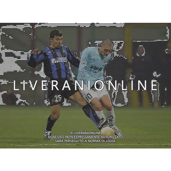 Milano 02/02/2006 coppa italia TIM 2005/06 inter-lazio 1:0 nella foto samuel e bonanni ph marco luzzani/ag aldo liverani s.a.s.