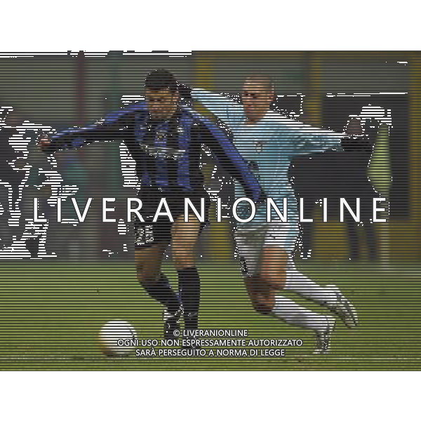 Milano 02/02/2006 coppa italia TIM 2005/06 inter-lazio 1:0 nella foto samuel e bonanni ph marco luzzani/ag aldo liverani s.a.s.