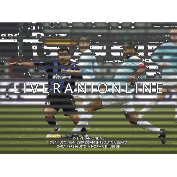 Milano 02/02/2006 coppa italia TIM 2005/06 inter-lazio 1:0 nella foto pizarro e liverani ph marco luzzani/ag aldo liverani s.a.s.