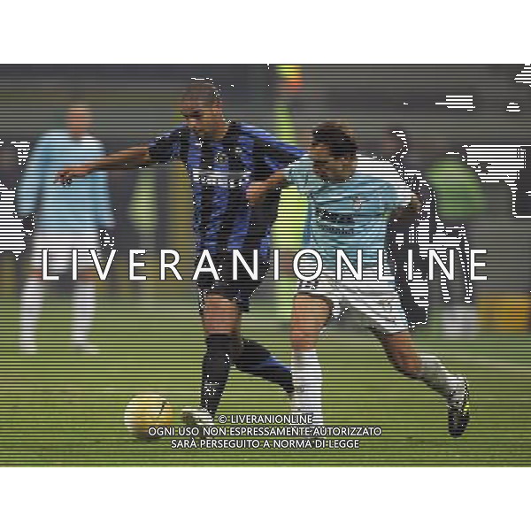 Milano 02/02/2006 coppa italia TIM 2005/06 inter-lazio 1:0 nella foto adriano e siviglia ph marco luzzani/ag aldo liverani s.a.s.