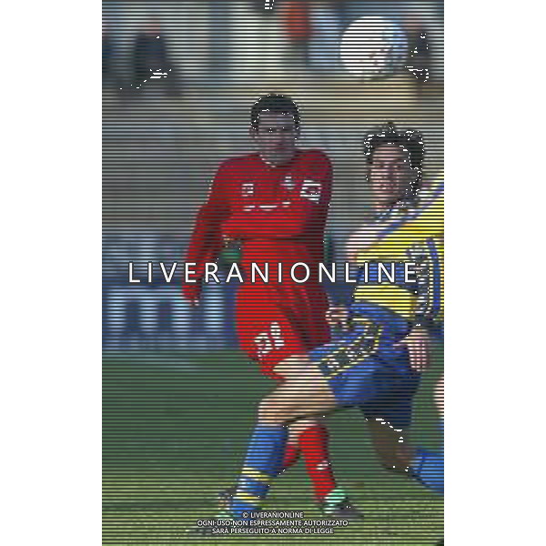 DIG- PIACENZA - PARMA CAMPIONATO CALCIO SERIE A 12 GENNAIO 2003 - RISULTATO 1-1 NELLA FOTO SERGEY GURENKO E FILIPPINI EMANUELE AGENZIA ALDO LIVERANI SAS