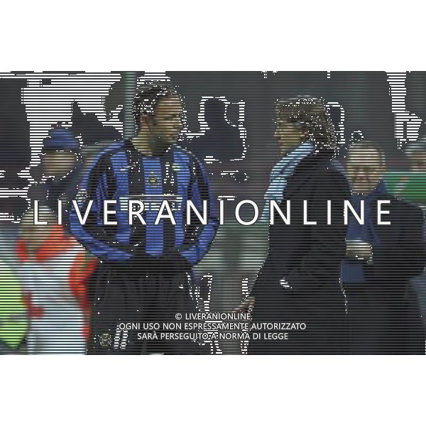 Milano 02/02/2006 coppa italia TIM 2005/06 inter-lazio 1:0 nella foto mancini e mihajlovic ph marco luzzani/ag aldo liverani s.a.s.