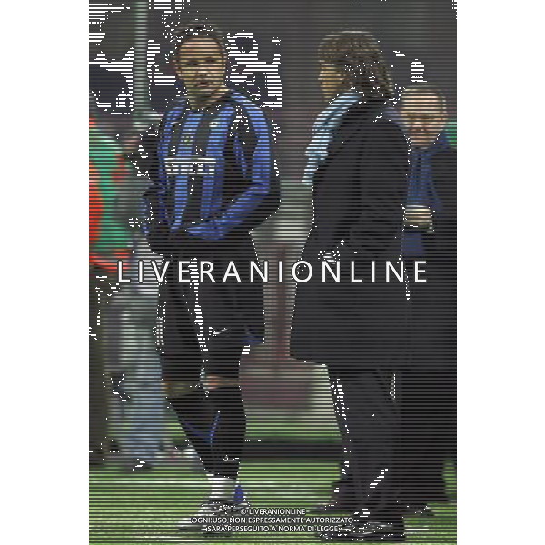 Milano 02/02/2006 coppa italia TIM 2005/06 inter-lazio 1:0 nella foto mancini e mihajlovic ph marco luzzani/ag aldo liverani s.a.s.