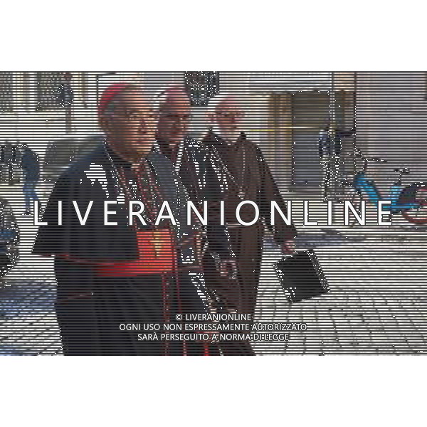 Roma - 02 Maggio 2025 Arrivo dei Cardinali all\'ottava Congregazione prima del Conclave Nella Foto: Cardinal Fernando Natalio Chomali Garib, Cardinal CELESTINO AOS BRACO  Andrea Bracaglia - AGENZIA ALDO LIVERANI SAS