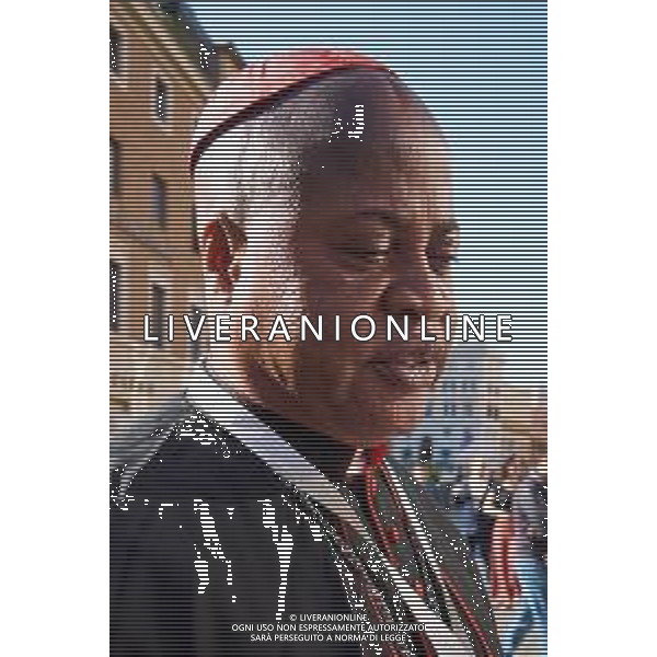 Roma - 02 Maggio 2025 Arrivo dei Cardinali all\'ottava Congregazione prima del Conclave Nella Foto: Cardinal Peter Ebere Okpaleke  Andrea Bracaglia - AGENZIA ALDO LIVERANI SAS