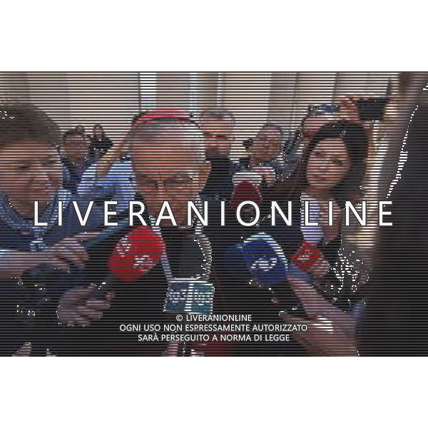 Roma - 02 Maggio 2025 Arrivo dei Cardinali all\'ottava Congregazione prima del Conclave Nella Foto: Cardinal Gregorio Rosa Chavez  Andrea Bracaglia - AGENZIA ALDO LIVERANI SAS