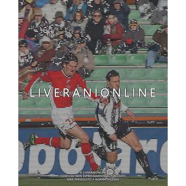 DIG- UDINESE - PERUGIA CAMPIONATO CALCIO SERIE A 12 GENNAIO 2003 - RISULTATO 0-0 NELLA FOTO MARCO DI LORETO E ROBERTO MUZZI AGENZIA ALDO LIVERANI SAS