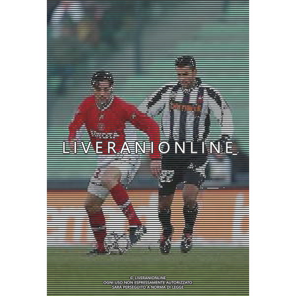 DIG- UDINESE - PERUGIA CAMPIONATO CALCIO SERIE A 12 GENNAIO 2003 - RISULTATO 0-0 NELLA FOTO ZISIS VRYZAS E VALENTIM ALBERTO AGENZIA ALDO LIVERANI SAS