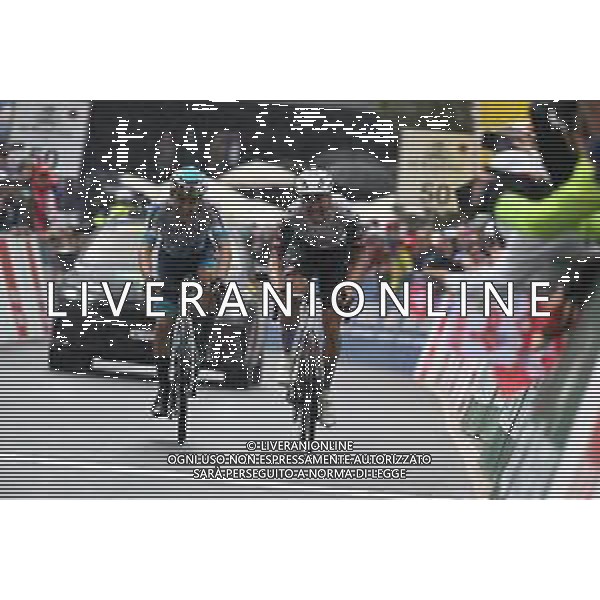 03-05-2025 Tour De Romandie; Tappa 04 Sion - Thyon 2000; 2025, Bahrain - Victorious; 2025, Uae Team Emirates - Xrg; Martinez, Lenny; Almeida, Joao; Thyon 2000; ©SIROTTI - AGENZIA ALDO LIVERANI SAS