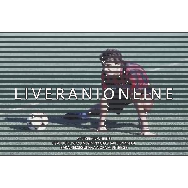 DIAP-RETROSPETTIVA STEFANO BORGONOVO CALCIATORE NELLA FOTO STEFANO BORGONOVO CON LA MAGLIA DEL MILAN CALCIO AG ALDO LIVERANI SAS 