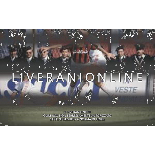 DIAP-RETROSPETTIVA STEFANO BORGONOVO CALCIATORE NELLA FOTO STEFANO BORGONOVO CON LA MAGLIA DEL MILAN CALCIO AG ALDO LIVERANI SAS 