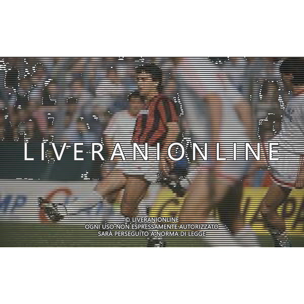 DIAP-RETROSPETTIVA STEFANO BORGONOVO CALCIATORE NELLA FOTO STEFANO BORGONOVO CON LA MAGLIA DEL MILAN CALCIO AG ALDO LIVERANI SAS 