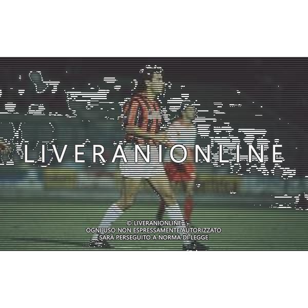 DIAP-RETROSPETTIVA STEFANO BORGONOVO CALCIATORE NELLA FOTO STEFANO BORGONOVO CON LA MAGLIA DEL MILAN CALCIO AG ALDO LIVERANI SAS 