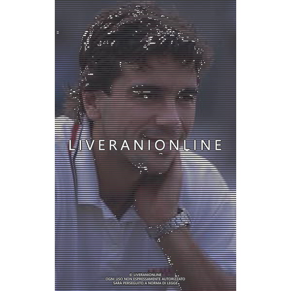 DIAP-RETROSPETTIVA STEFANO BORGONOVO CALCIATORE NELLA FOTO STEFANO BORGONOVO CON LA MAGLIA DEL MILAN CALCIO AG ALDO LIVERANI SAS 
