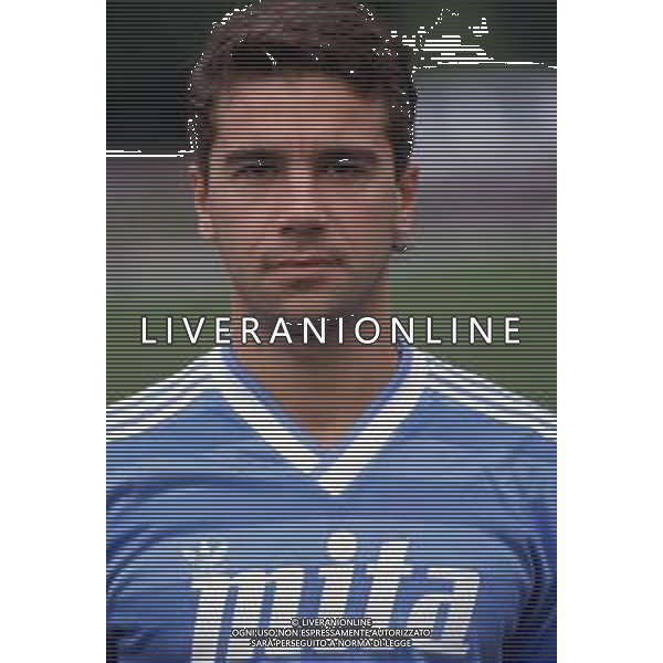 DIAP-RETROSPETTIVA STEFANO BORGONOVO CALCIATORE NELLA FOTO STEFANO BORGONOVO CON LA MAGLIA DEL COMO CALCIO AG ALDO LIVERANI SAS