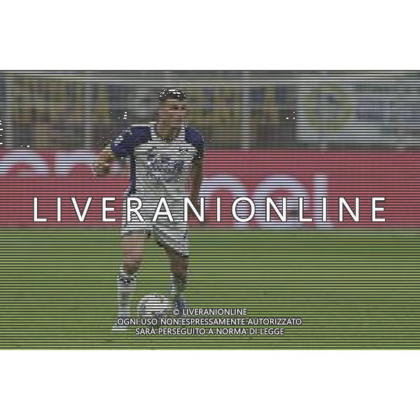 Flavius Daniliuc of Hellas Verona play the ball during Inter FC vs Hellas Verona FC, 35° Serie A Enilive 2024-25 game at Giuseppe Meazza - San Siro stadium in Milano (MI), Italy, on April 06, 2025. (Photo by Davide Casentini)
