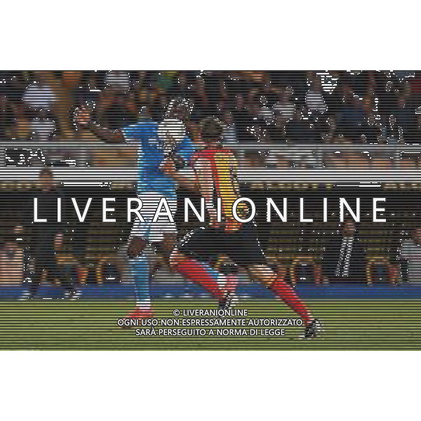 Campionato Serie A Enilive 2024-2025 Lecce vs Napoli 2025 (Stadio Via Del Mare) Nella foto Romelu Lukaku e Federico Baschirotto ©ANDREA ROSITO -AGENZIA ALDO LIVERANI SAS- AGENZIA ALDO LIVERANI SAS