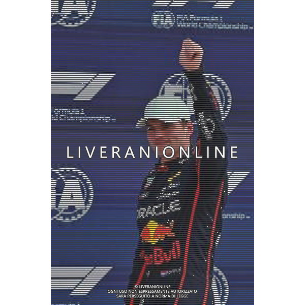 Max Verstappen (NLD) Red Bull Racing celebrates his pole position in qualifying parc ferme. 03.05.2025. Formula 1 World Championship, Rd 6, Miami Grand Prix, Miami, Florida, USA, Sprint and Qualifying Day. - www.xpbimages.com, EMail: requests@xpbimages.com © Copyright: Moy / XPB Images ONLY ITALY-AG ALDO LIVERANI SAS