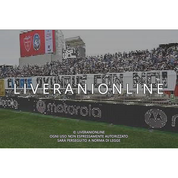 TVRG Monza vs Atalanta nella foto striscione per il tifoso atalantino morto questa notte a causa di una coltellata al termine di una lite degenerata e iniziata per rivalita\' di tifo calcistico Monza 04-05-2025 U-Power Stadium Campionato Serie A Enilive - 35a giornata © foto Roberto Garavaglia/Agenzia Aldo Liverani sas