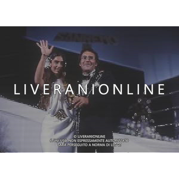 DIAP-RETROSPETTIVA ROMINA POWER E ALBANO CARRISI CANTANTI NELLA FOTO ROMINA POWER CON ALBANO CARRISI AL FESTIVAL DI SANREMO NELL\'ANNO 1984 FOTO ENRICO LIVERANI-AG ALDO LIVERANI SAS  