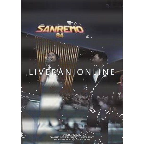 DIAP-RETROSPETTIVA ROMINA POWER E ALBANO CARRISI CANTANTI NELLA FOTO ROMINA POWER CON ALBANO CARRISI AL FESTIVAL DI SANREMO NELL\'ANNO 1984 FOTO ENRICO LIVERANI-AG ALDO LIVERANI SAS 