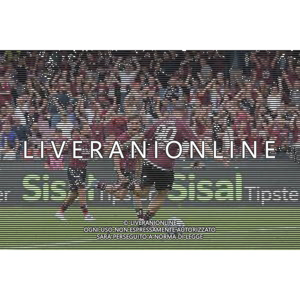 04 05 2025 - Salerno. Stadio Arechi. Campionato Serie B. Salernitana-Mantova Nella foto esultanza Lorenzo Amatucci dopo gol 1-0 Foto Giuseppe Cuozzo/Agenzia Liverani- AGENZIA ALDO LIVERANI SAS
