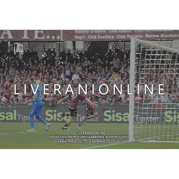 04 05 2025 - Salerno. Stadio Arechi. Campionato Serie B. Salernitana-Mantova Nella foto esultanza Lorenzo Amatucci dopo gol 1-0 Foto Giuseppe Cuozzo/Agenzia Liverani- AGENZIA ALDO LIVERANI SAS