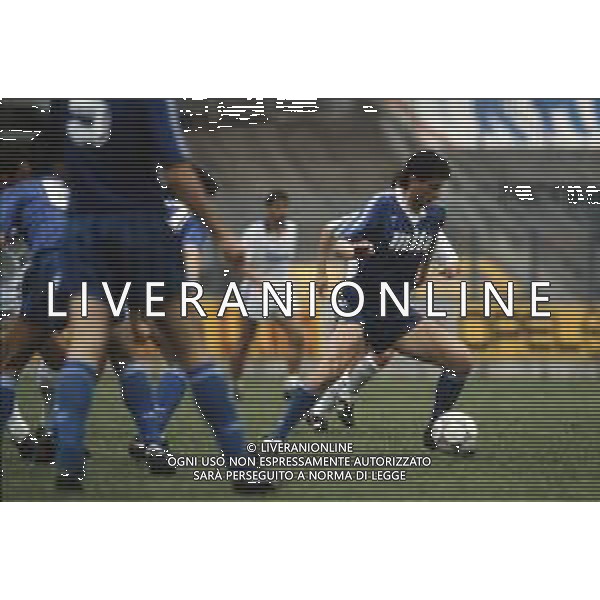 DIAP-RETROSPETTIVA SALVATORE GIUNTA CALCIATORE NELLA FOTO SALVATORE GIUNTA CON LA MAGLIA DEL COMO CALCIO AG ALDO LIVERANI SAS