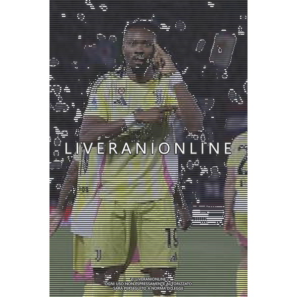 Khephren Thuram of Juventus FC celebrates after scoring during Bologna BFC vs Juventus F, 35° Serie A Enilive 2024-25 game at Renato Dall\'Ara stadium in Bologna (BO), Italy, on May 04, 2025. (Photo by Davide Casentini) ag aldo liverani sas