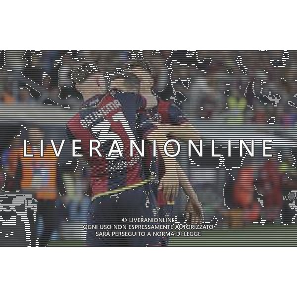 Remo Freuler of Bologna FC celebrates after scoring during Bologna BFC vs Juventus F, 35° Serie A Enilive 2024-25 game at Renato Dall\'Ara stadium in Bologna (BO), Italy, on May 04, 2025. (Photo by Davide Casentini) AG ALDO LIVERANI SAS