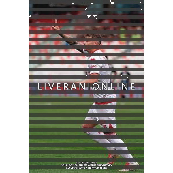 TVEM May 04, 2025 Bari, Italy - SSC Bari vs Pisa Sporting Club - Italian soccer serie B 2024/25 - San Nicola Stadium. In the pic: Nicholas Bonfanti of SSC Bari celebrates after scoring a goal ©TVEM Emmanuele Mastrodonato - AGENZIA ALDO LIVERANI SAS